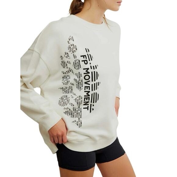 FP Movement All Star Oversize Graphic Sweatshirt NWT - Picture 3 of 6